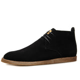 US 6-10 Nubuck Leather Men's Casual Lace Up Winter Chelsea Boots Dessert Chukka Shoes Bussiness Oxford