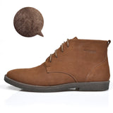 US SIZE 12 13 Nubuck Leather Casual Lace Up Desert Chukka Ankle Boots Mens Formal Dress Oxford Winter Cotton Shoes