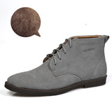 US SIZE 12 13 Nubuck Leather Casual Lace Up Desert Chukka Ankle Boots Mens Formal Dress Oxford Winter Cotton Shoes