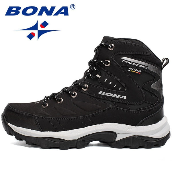 BONA New Hot Style Men Hiking Shoes Winter Outdoor Walking Jogging Shoes Mountain Sport Boots Climbing Sneakers Free Shipping