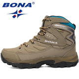 BONA New Hot Style Men Hiking Shoes Winter Outdoor Walking Jogging Shoes Mountain Sport Boots Climbing Sneakers Free Shipping