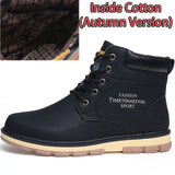 SURGUT Brand Hot Newest Keep Warm Men Winter Boots High Quality pu Leather Wear Resisting Casual Shoes Working Fashion Men Boots