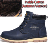 SURGUT Brand Hot Newest Keep Warm Men Winter Boots High Quality pu Leather Wear Resisting Casual Shoes Working Fashion Men Boots