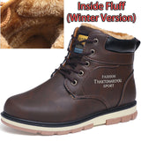 SURGUT Brand Hot Newest Keep Warm Men Winter Boots High Quality pu Leather Wear Resisting Casual Shoes Working Fashion Men Boots