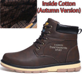 SURGUT Brand Hot Newest Keep Warm Men Winter Boots High Quality pu Leather Wear Resisting Casual Shoes Working Fashion Men Boots