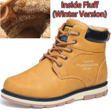 SURGUT Brand Hot Newest Keep Warm Men Winter Boots High Quality pu Leather Wear Resisting Casual Shoes Working Fashion Men Boots