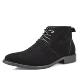 Real Leather Luxury China Designer Casual Brand Male Cow Suede Boot Social Formal chukka Shoe Chelsea Office Footwear for Men de