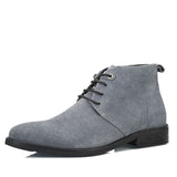 Real Leather Luxury China Designer Casual Brand Male Cow Suede Boot Social Formal chukka Shoe Chelsea Office Footwear for Men de