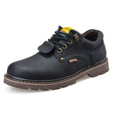 Genuine Leather Men boots Classic Ankle work Boots Nubuck leather Men Winter Snow Boots Autumn Tooling shoes