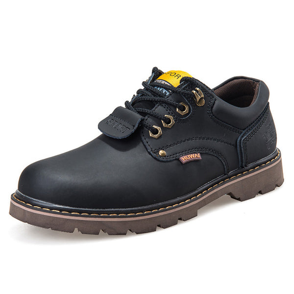 Genuine Leather Men boots Classic Ankle work Boots Nubuck leather Men Winter Snow Boots Autumn Tooling shoes