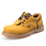 Genuine Leather Men boots Classic Ankle work Boots Nubuck leather Men Winter Snow Boots Autumn Tooling shoes