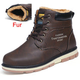 DEKABR Brand Hot Sale Winter Snow Boots High Quality Pu Leather Warm Boots Waterproof  Casual Working Shoes Fashion Men Boots