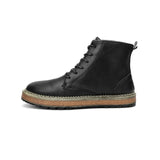 Vintage Sapato Men's Ankle Boots Spring Autumn Martin Boot Leather Shoes Men British Style Casual Fashion High Top Chukka Boot