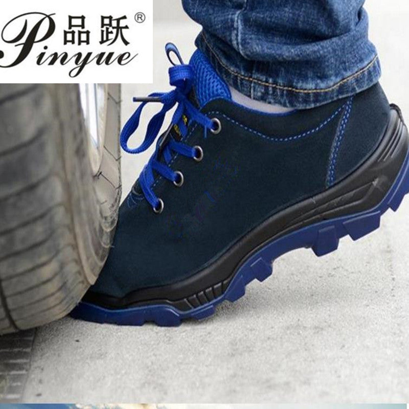 Men Work Safety Shoes Steel Toe Warm Breathable Men's Casual Boots Puncture Proof Labor Insurance Shoes Large Size Male Shoes