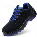 Men Work Safety Shoes Steel Toe Warm Breathable Men's Casual Boots Puncture Proof Labor Insurance Shoes Large Size Male Shoes