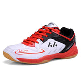 Men Women Badminton Sport Shoes Yellow Red Couple Gym Indoor Sport Shoes Comfortable Sneakers for Badminton Trainers