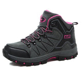 Akexiya Leather Hiking Boots Outdoor Sports Shoes Men Climbing Mountain Sneakers Women Trekking Shoes