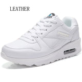 Hundunsnake Air Cushion Women's Sneakers Women Blue Sport Shoes Woman Sports Shoes Ladies Leather Running Shoes For Women T31