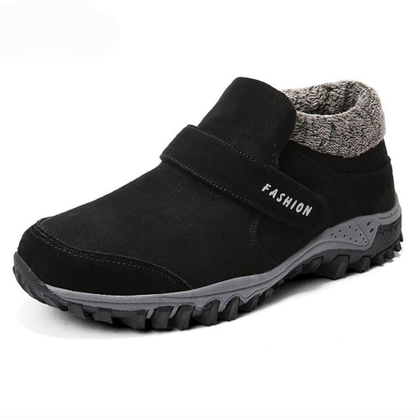 Winter Ankle Boots Men Suede Leather Winter Shoes Men Tennis Sneakers Winter Ankle Boots Male Warm Working Casual Botas Hombre