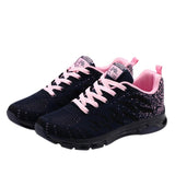 Comfortable Gym Sport Shoes Female Stability Athletic Fitness Sneakers Flying Woven Air Cushion Net Shoes Women Sport Shoes
