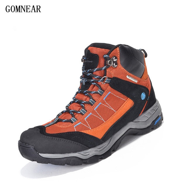 GOMNEAR Men Women 100% Waterproof Hiking Shoes Antiskid Desert Jungle Trekking Shoes Hunting Male Climbing Hiking Boots Outdoor
