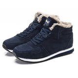 Winter Boots Men Ankle Boots Warm Winter Shoes Men Boots Tennis Sneakers Male Shoes Solid Lace Up Lovers Casual Safety Shoes Men