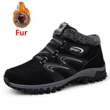 ZUNYU New Men Boots Winter With Plush Warm Snow Boots Casual Men Winter Boots Work Shoes Men Footwear Fashion Ankle Boots 39-46