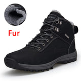 VMUKSAN Brand Men Boots Big Size 39-47 Men Winter Boots Lace-Up Casual Ankle Snow Boots Mens Fashion Sneakers Work Shoes Man