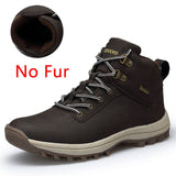 VMUKSAN Brand Men Boots Big Size 39-47 Men Winter Boots Lace-Up Casual Ankle Snow Boots Mens Fashion Sneakers Work Shoes Man