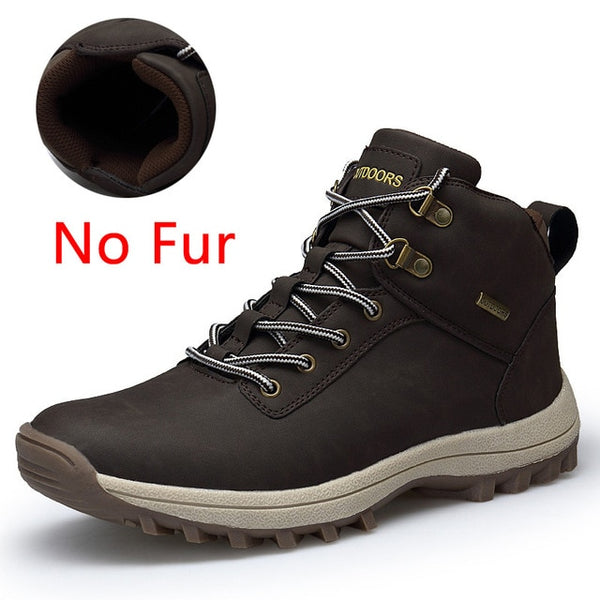 VMUKSAN Brand Men Boots Big Size 39-47 Men Winter Boots Lace-Up Casual Ankle Snow Boots Mens Fashion Sneakers Work Shoes Man