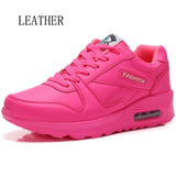 Hundunsnake Air Cushion Women Sport Sneakers Woman Sports Shoes Ladies Leather Running Shoes Women Black Women's Sport Shoes T31