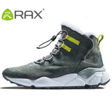 2018 RAX Outdoor Hiking Boots For Men Women Breathable Snow boots Man Leather Walking Shoes Hiking Shoes Fleece Winter Boots