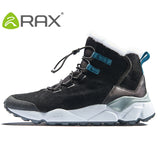 2018 RAX Outdoor Hiking Boots For Men Women Breathable Snow boots Man Leather Walking Shoes Hiking Shoes Fleece Winter Boots