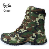 CUNGE Outdoor Tactical Sport Men's Shoes For Camping Climbing boots Men Hiking Boots Mountain Non-slip waterproof hunting boots