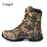 Cungel Outdoor Hiking Shoes Camouflage Sneakers Men Winter/Autumn waterproof hunting Military desert boots trekking Climbing