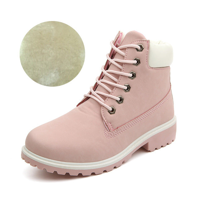 ROXDIA autumn winter women ankle boots new fashion woman snow boots for girls ladies work shoes plus size 36-41 RXW762