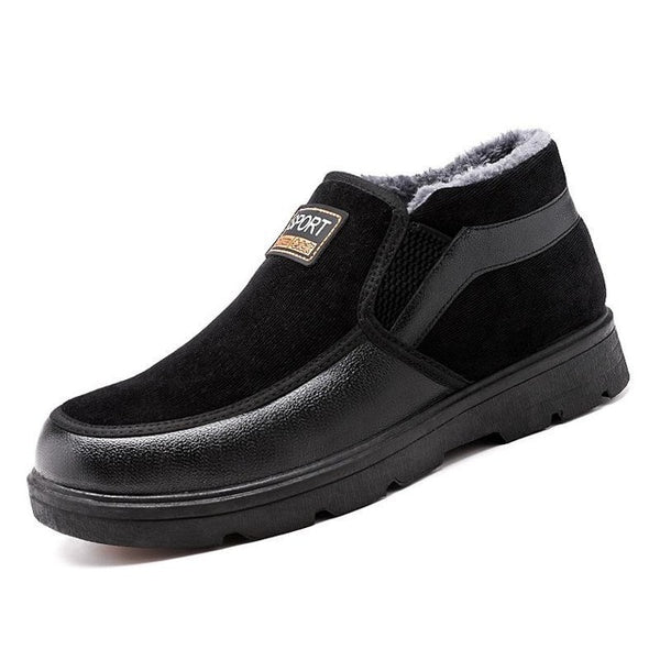 Men Boots Winter With Fur Cheapest 2018 Warm Snow Boots Men Winter Boots Work Shoes Men Footwear Fur Flock Rubber Ankle Shoes