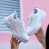 New Trend Gym Shoes For Girls Thick Soled Women Running Shoe Purple Pink Jogging Ladies Shoes Big Size 42 Female Sports Sneakers