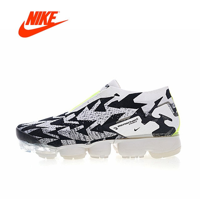 Original New Arrival Authentic Nike Vapormax FK Moc 2 "Acronym" Mens Running Shoes Sports Outdoor Sneakers Gym Shoes AQ0996-007