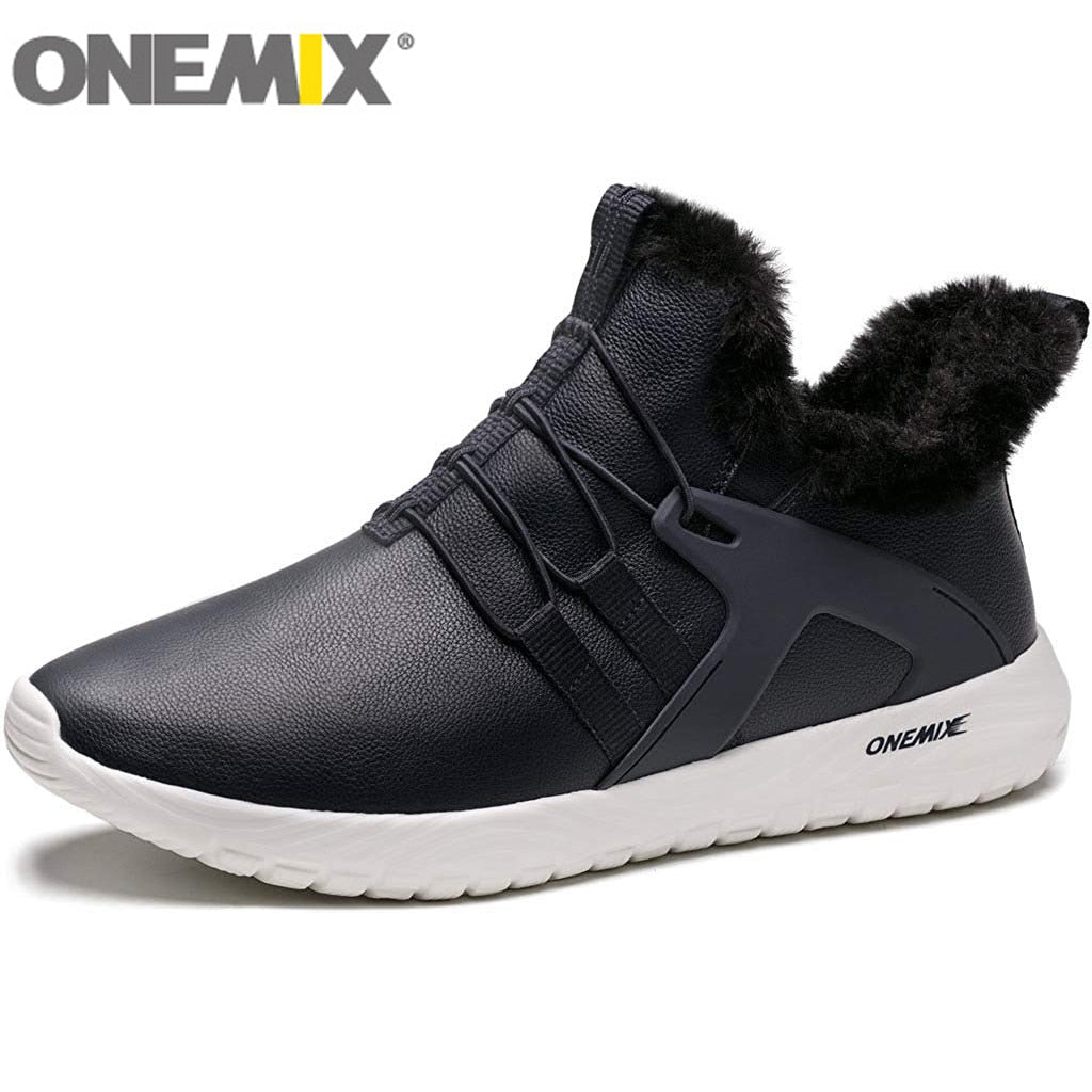 ONEMIX Lightweight Hiking Shoes For Men Outdoor Jogging Gym Fitness Warm Sneakers