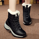 Women Shoes 2019 KUIDFAR Women Boots Warm Winter Boots Ankle Botas Cotton Waterproof Winter Shoes Fashion Snow Boots