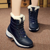 Women Shoes 2019 KUIDFAR Women Boots Warm Winter Boots Ankle Botas Cotton Waterproof Winter Shoes Fashion Snow Boots