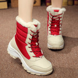 Women Shoes 2019 KUIDFAR Women Boots Warm Winter Boots Ankle Botas Cotton Waterproof Winter Shoes Fashion Snow Boots