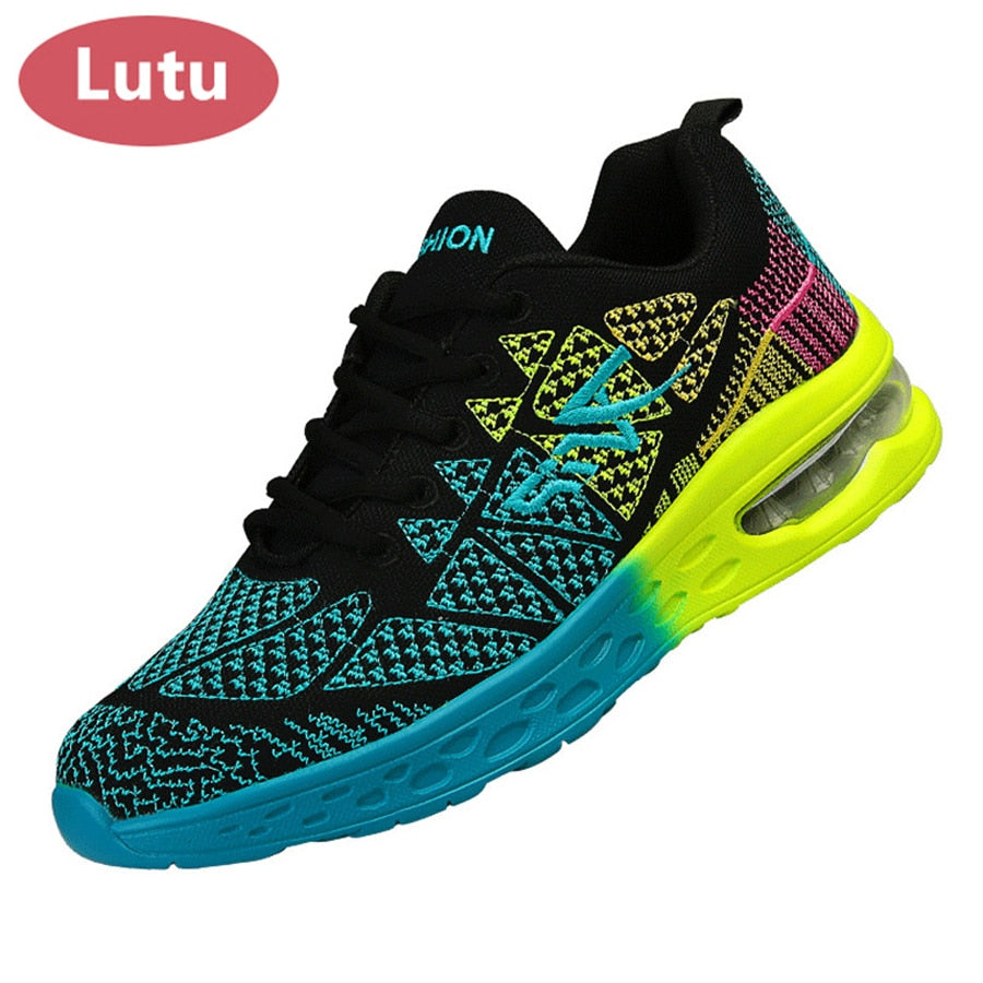 LUTU Autumn Sneakers men air cushion mesh Running Shoes men Gym Shoes male Breathable shockproof Lightweight Women Sports Shoes