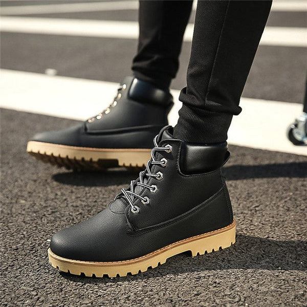 Brand Men's Boots Military boot Chukka Ankle Bot Desert High Top Army Male Causal Shoes Safety Combat Men Motocycle Boots