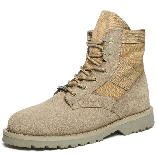 KESMALL Men's Boots Military Boot Tactical Big Size Army Bot Male Shoes Safety Combat Mens Chukka Ankle Bot Motocycle Boots